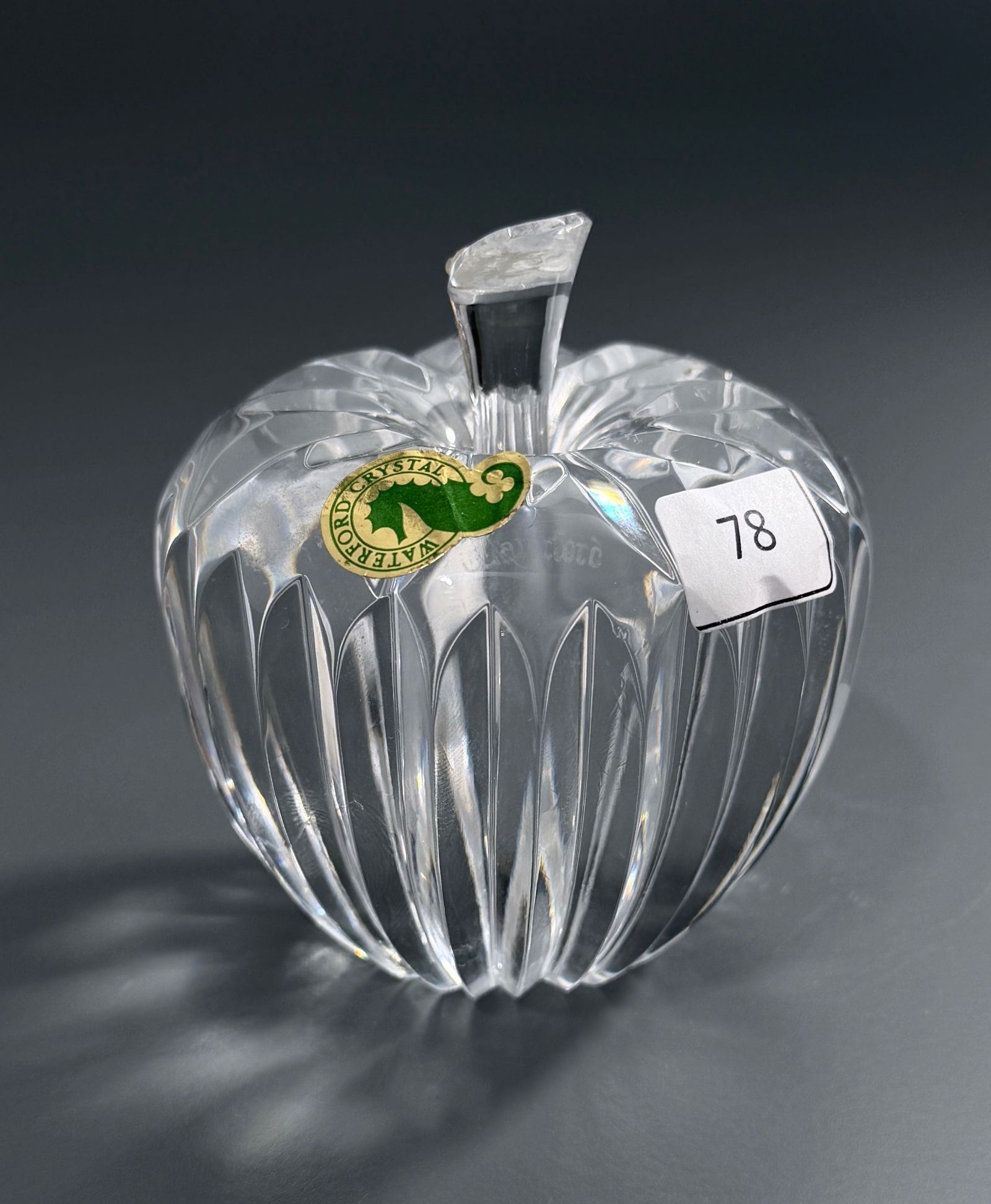 Vintage Waterford Crystal Apple Paperweight (1 of 4)