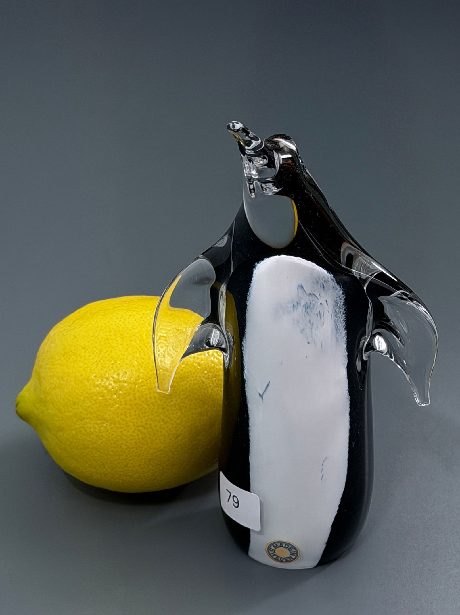 Vintage Konstglas Penguin Art Glass Figurine Paperweight Made in Sweden (1 of 4)