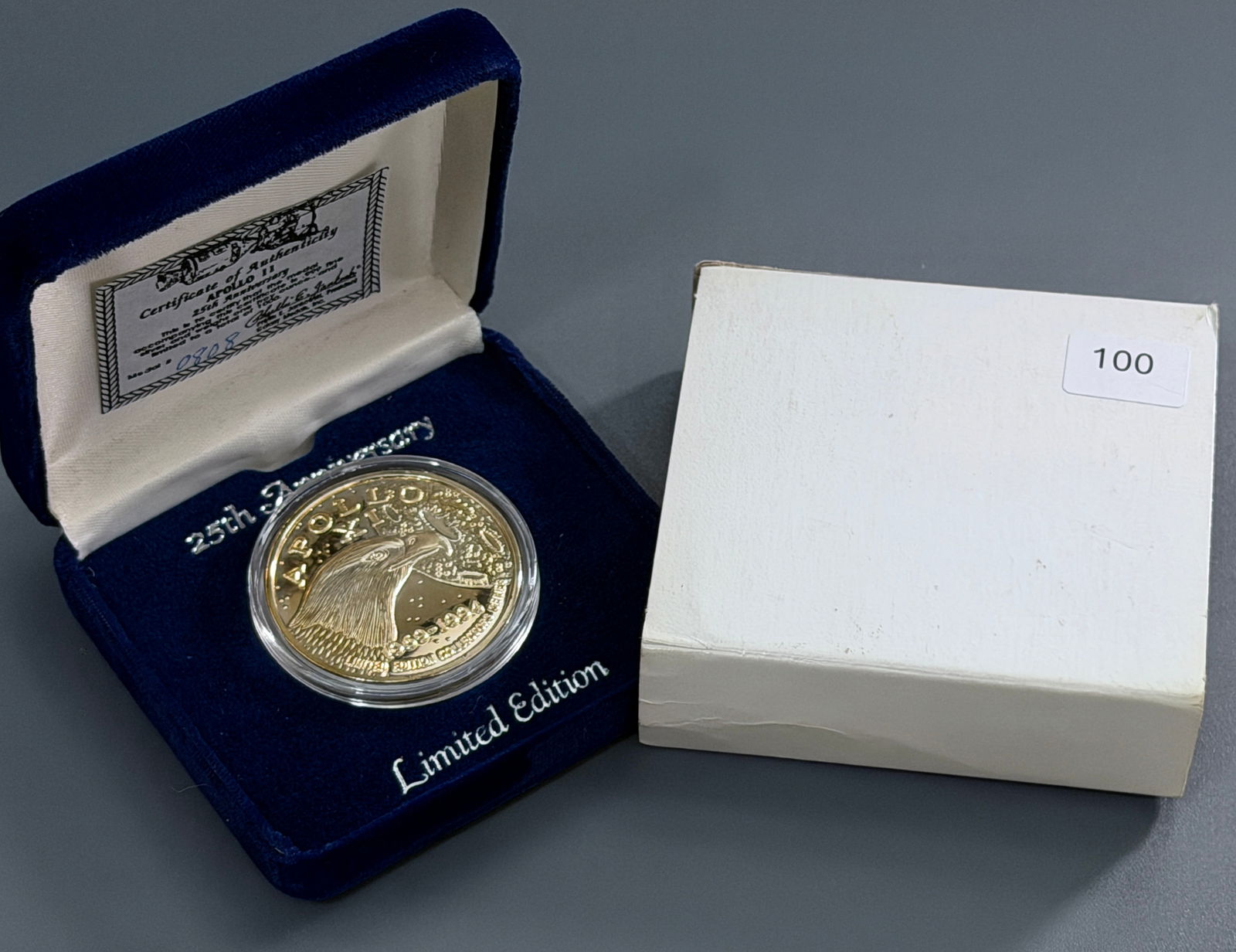 Pure Silver Bullion Apollo 11 Limited Edition 25th Anniversary Commemorative Medal by National (1 of 3)