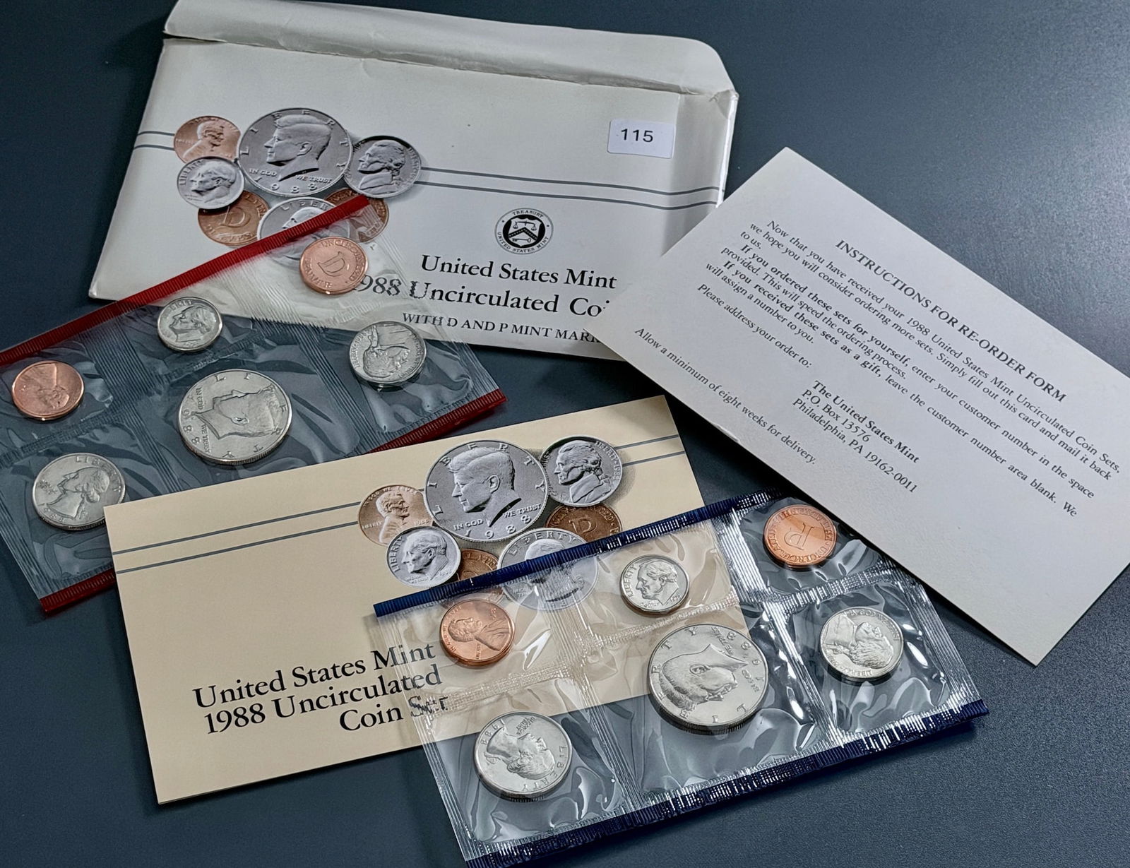 P and D Mint Mark 1988 United States Mint Uncirculated US Coin Sets in its Original Government (1 of 2)