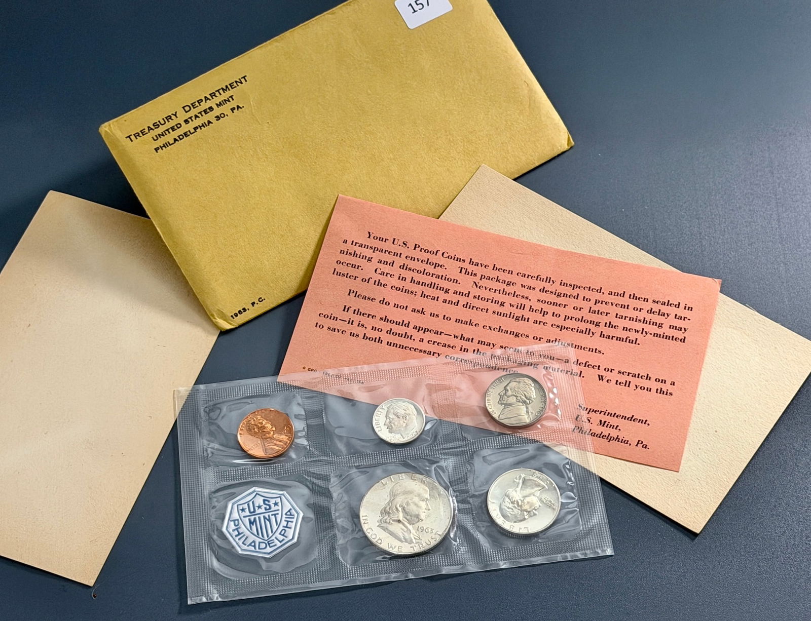 US Treasure Department Philadelphia Mint Proof Set Coin Collection (1 of 2)