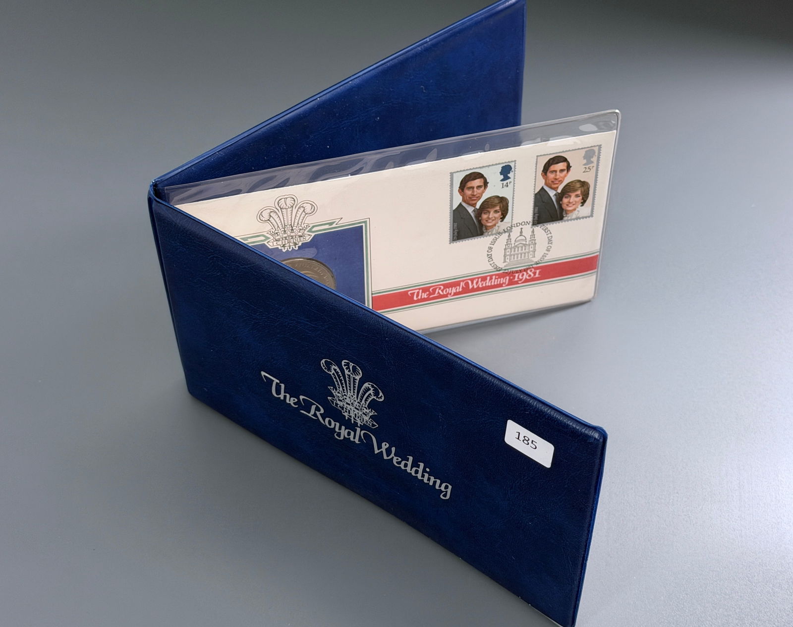 Prince of Wales & Diana Wedding Crown Coin July 29 1981 British Royal Mail Stamps First Day Issue: Prince of Wales & Diana Wedding Crown Coin July 29 1981 British Royal Mail Stamps First Day Issue Postmark commemorates the wedding of Prince Charles and Lady Diana Spencer