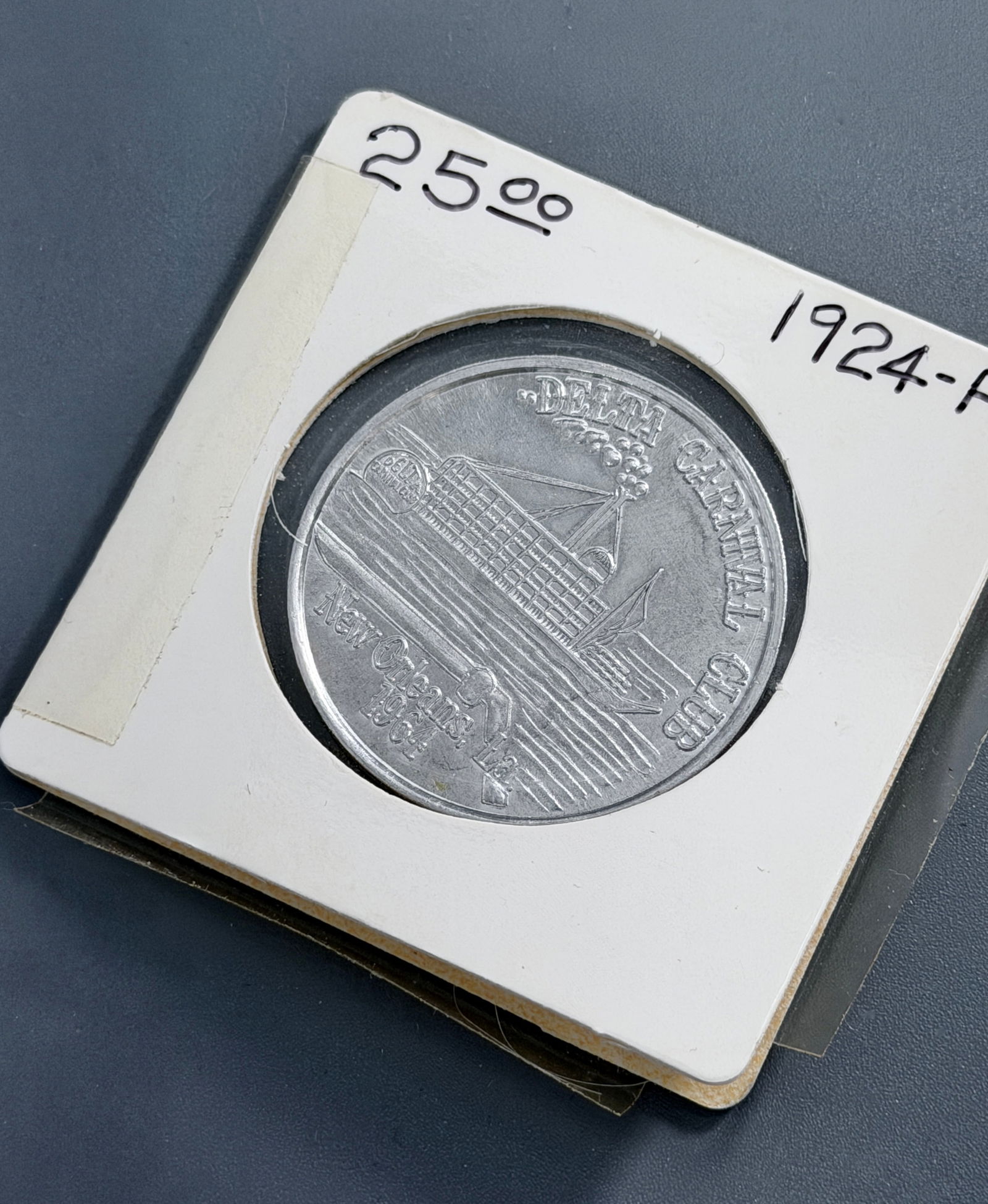 Delta Carnival Club New Orleans Louisiana Mardi Gras Doubloon Token: Delta Carnival Club New Orleans Louisiana Mardi Gras Doubloon Token