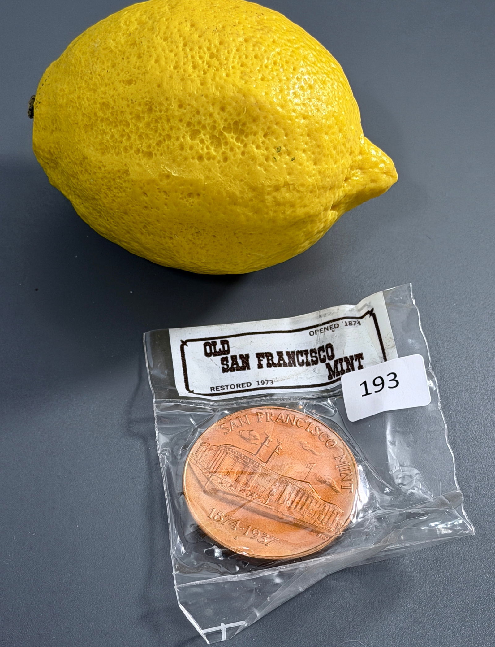 Old San Francisco Mint 1874-1937 Commemorative Medal United States Treasury Department: Old San Francisco Mint 1874-1937 Commemorative Medal United States Treasury Department