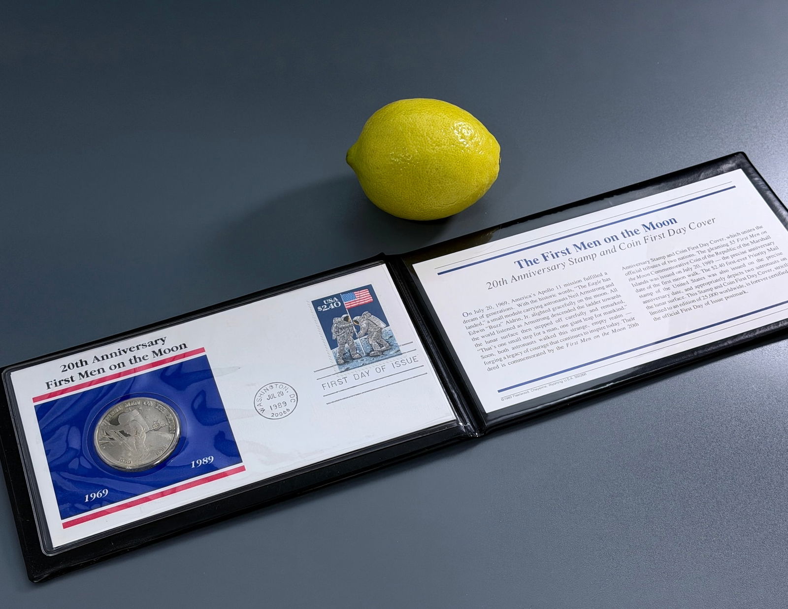 First Men on the Moon $5 Commemorative Coin Celebrating the 20th Anniversary of the Apollo 11 (1 of 5)