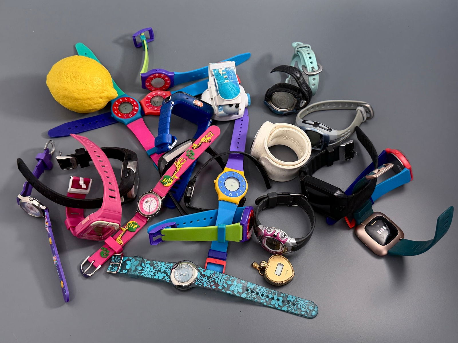 Lot of Approximately 22 Various Quartz Watches etc. New and Used No Batteries Untested Sold For (1 of 4)