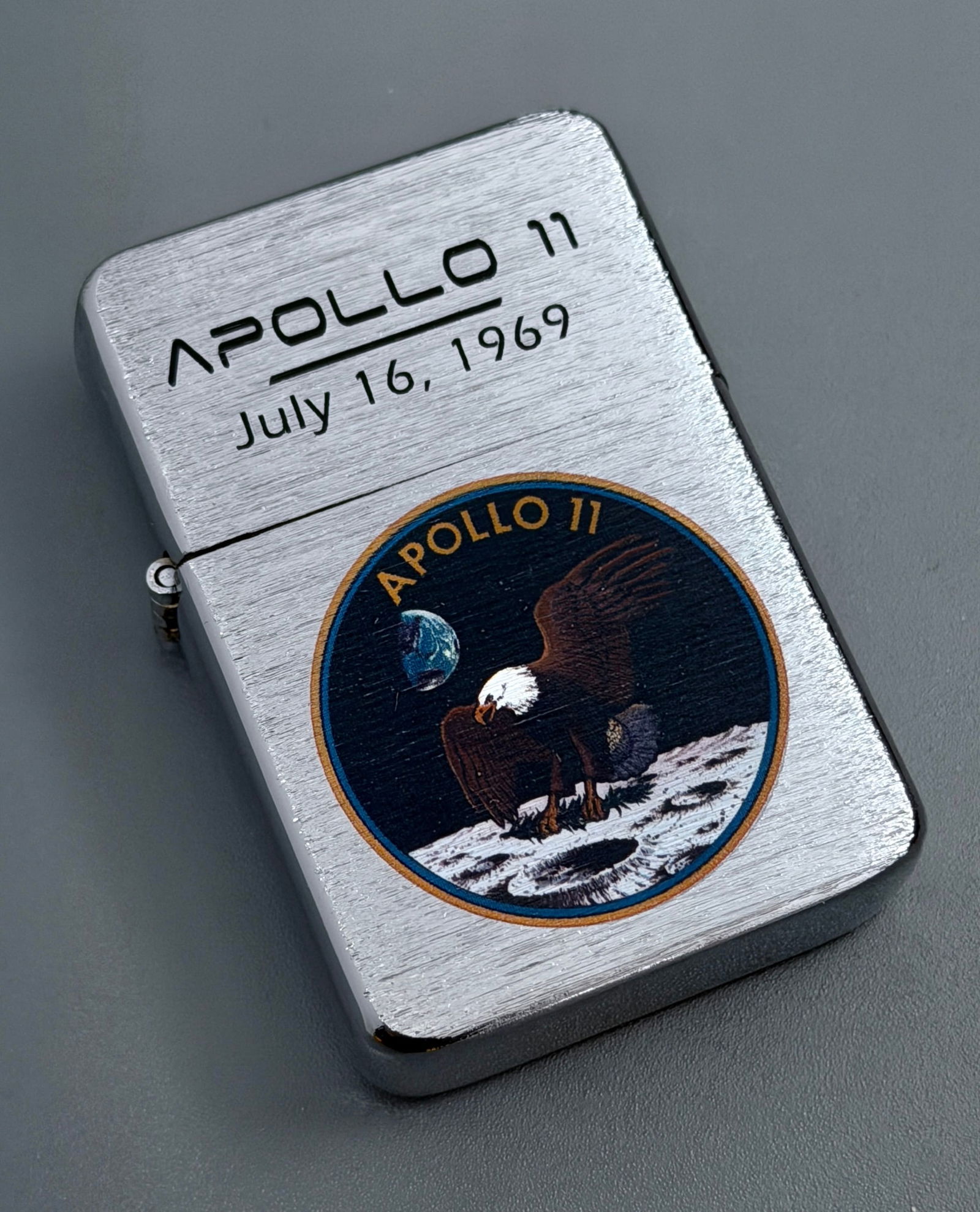 Danburi Mint Apollo 11 Cigarette Lighter Nasa Space Mission Windproof Never Used Lighter (1 of 4)