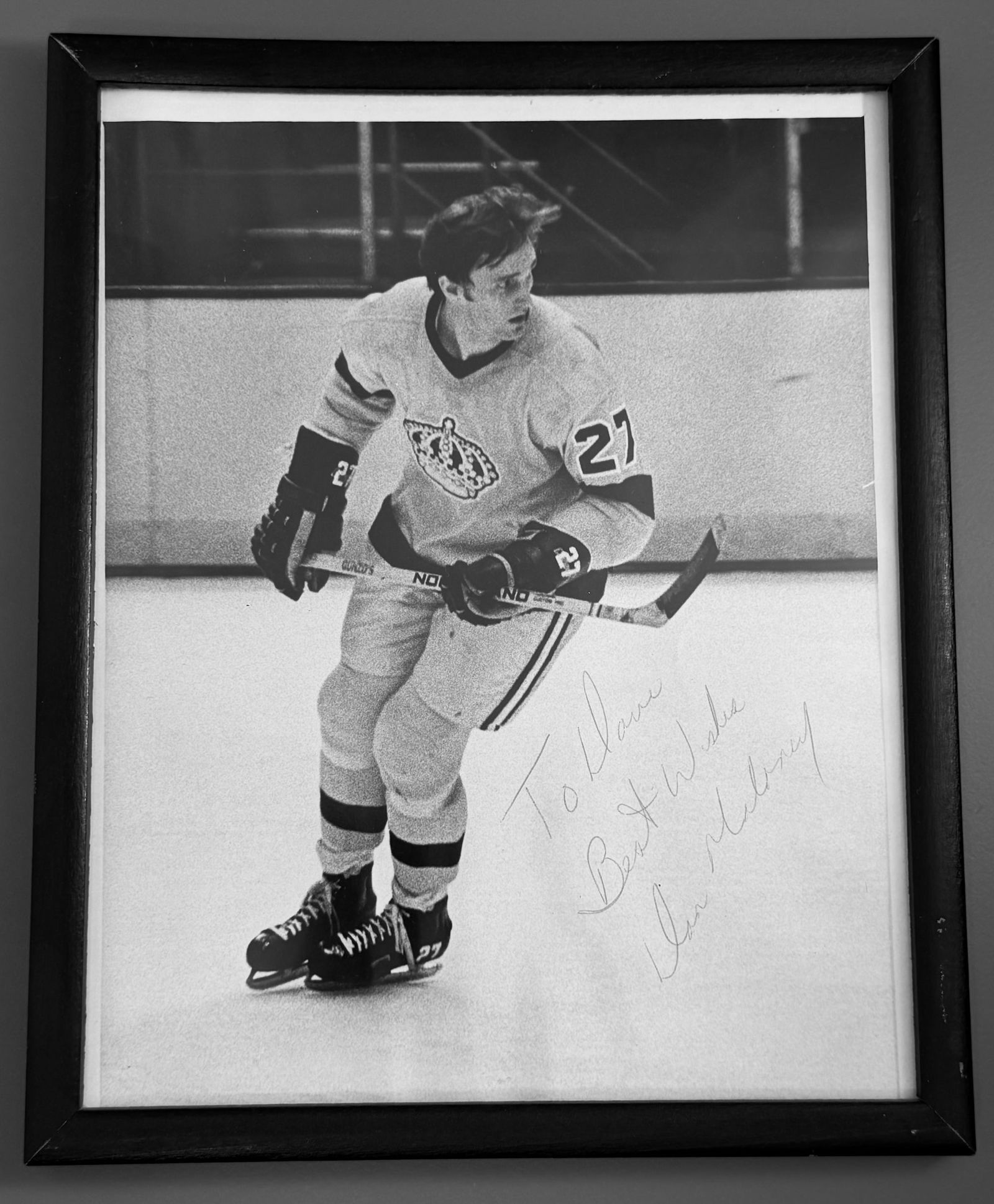 Dan Maloney Hockey Player 70s Los Angeles Kings Signed Photo (1 of 4)