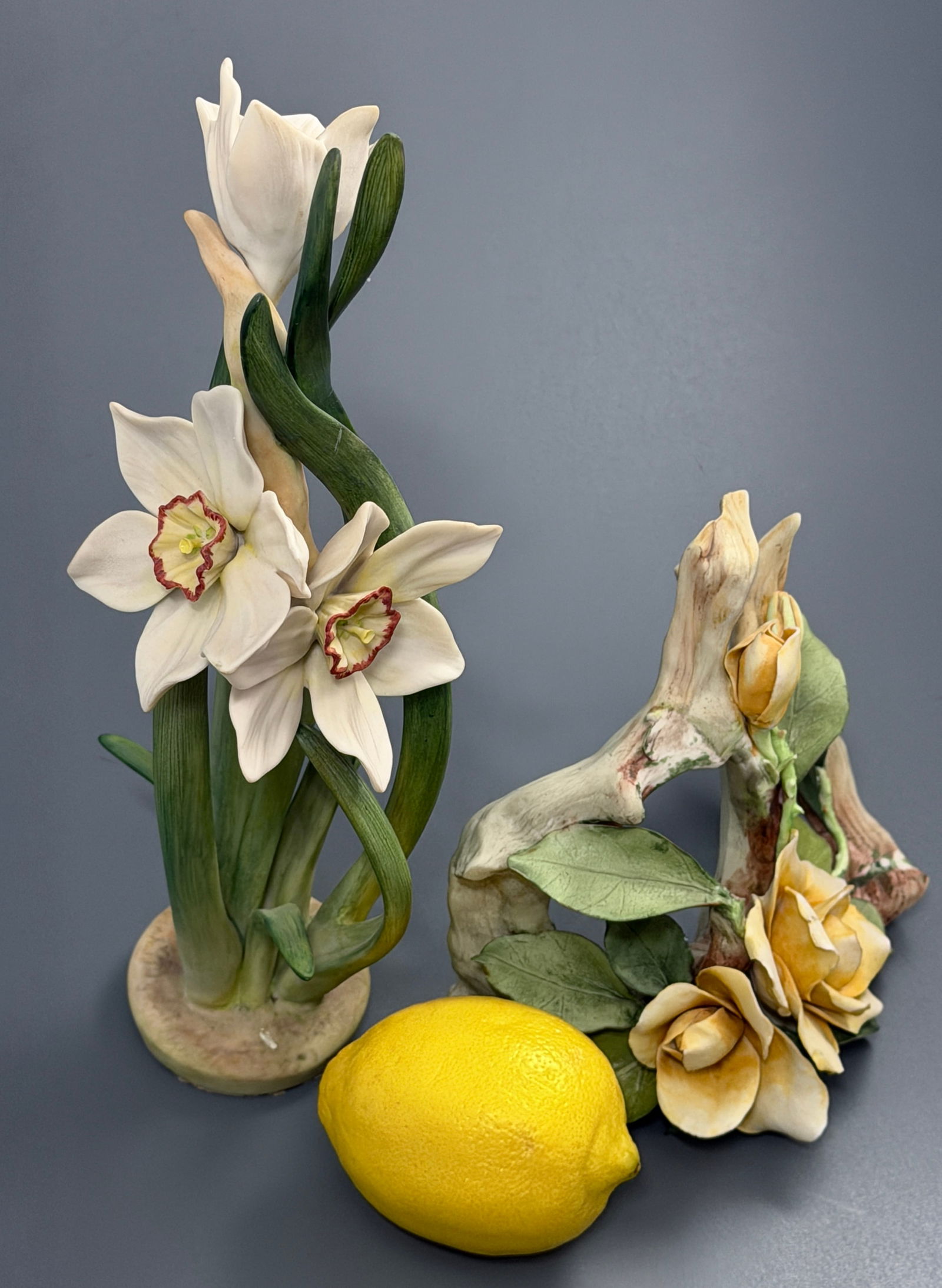 Cybis Floral Studies Narcissus Flower 1968 in Good Condition together with another Cybis Porcelain (1 of 9)