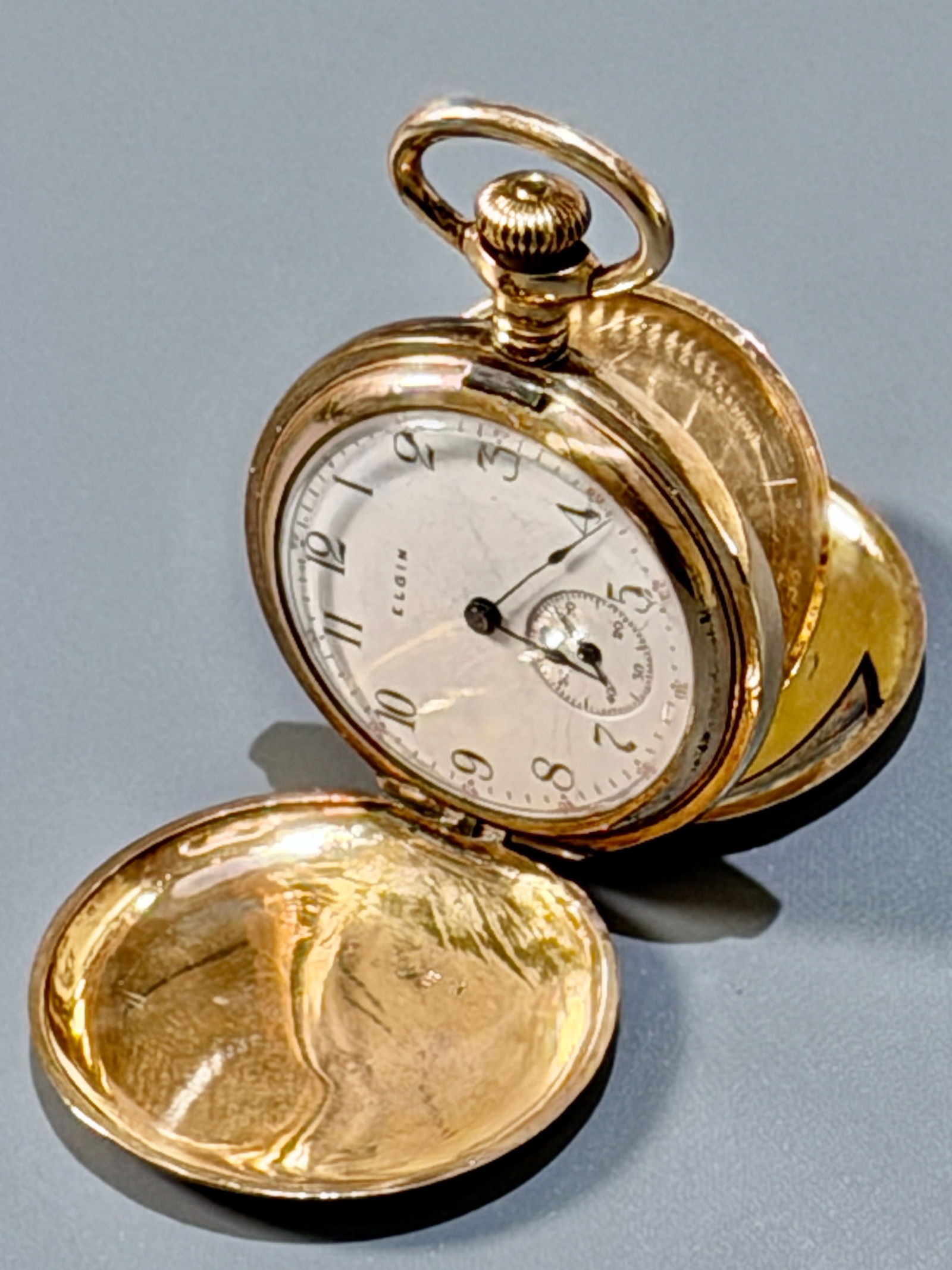 Antique Elgin Hunter Case Gold Filled Pocket Watch 15 Jewels Elgin National Watch Co Circa 1903 (1 of 8)