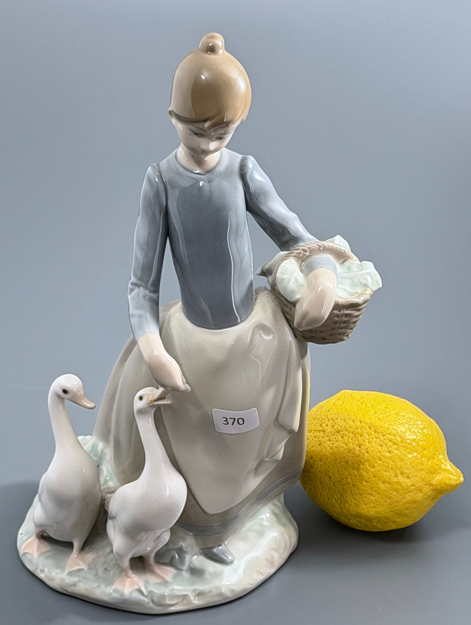 Lladro 1306 Pacing The Ducks Porcelain Sculpture in Gloss Finish: Lladro 1306 Pacing The Ducks Porcelain Sculpture in Gloss Finish