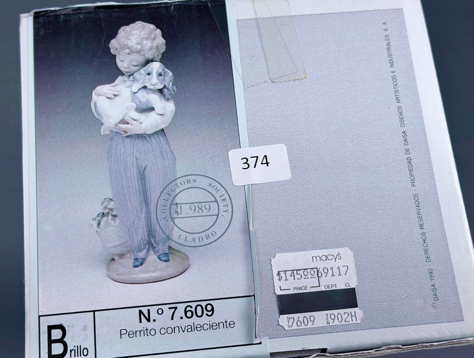 Lladro 7609 Collector Society Retired Porcelain Figurine My Buddy Sculpted by Antonio Ramos Spanish: Lladro 7609 Collector Society Retired Porcelain Figurine My Buddy Sculpted by Antonio Ramos Spanish Name Perrito Convaleciente Retired in 1992