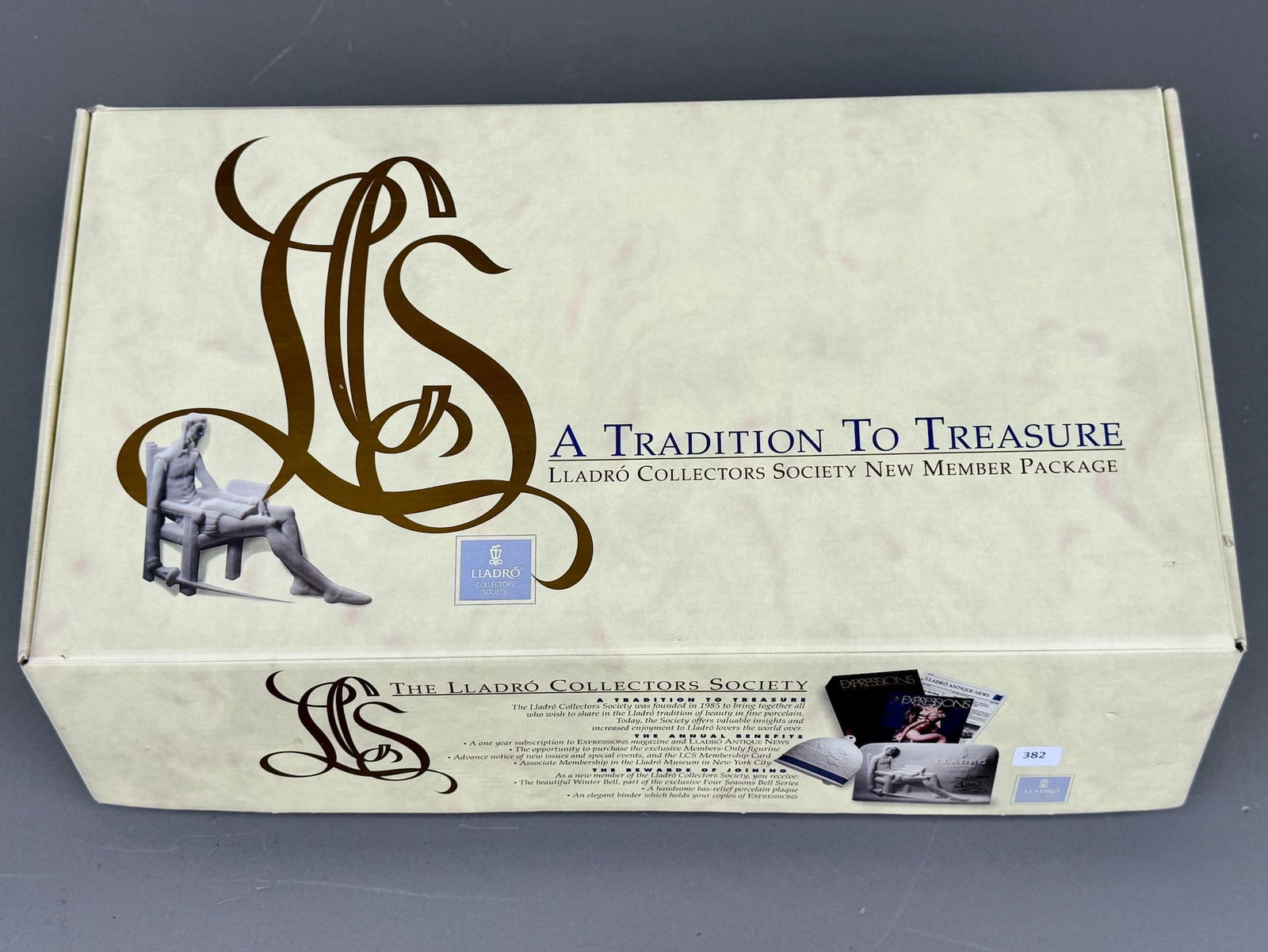 Lladro Collectors Society New Member Kit Including Winter Bell, Signed Porcelain Plaque, Expressions: Lladro Collectors Society New Member Kit Including Winter Bell, Signed Porcelain Plaque, Expressions Magazine and Binder.