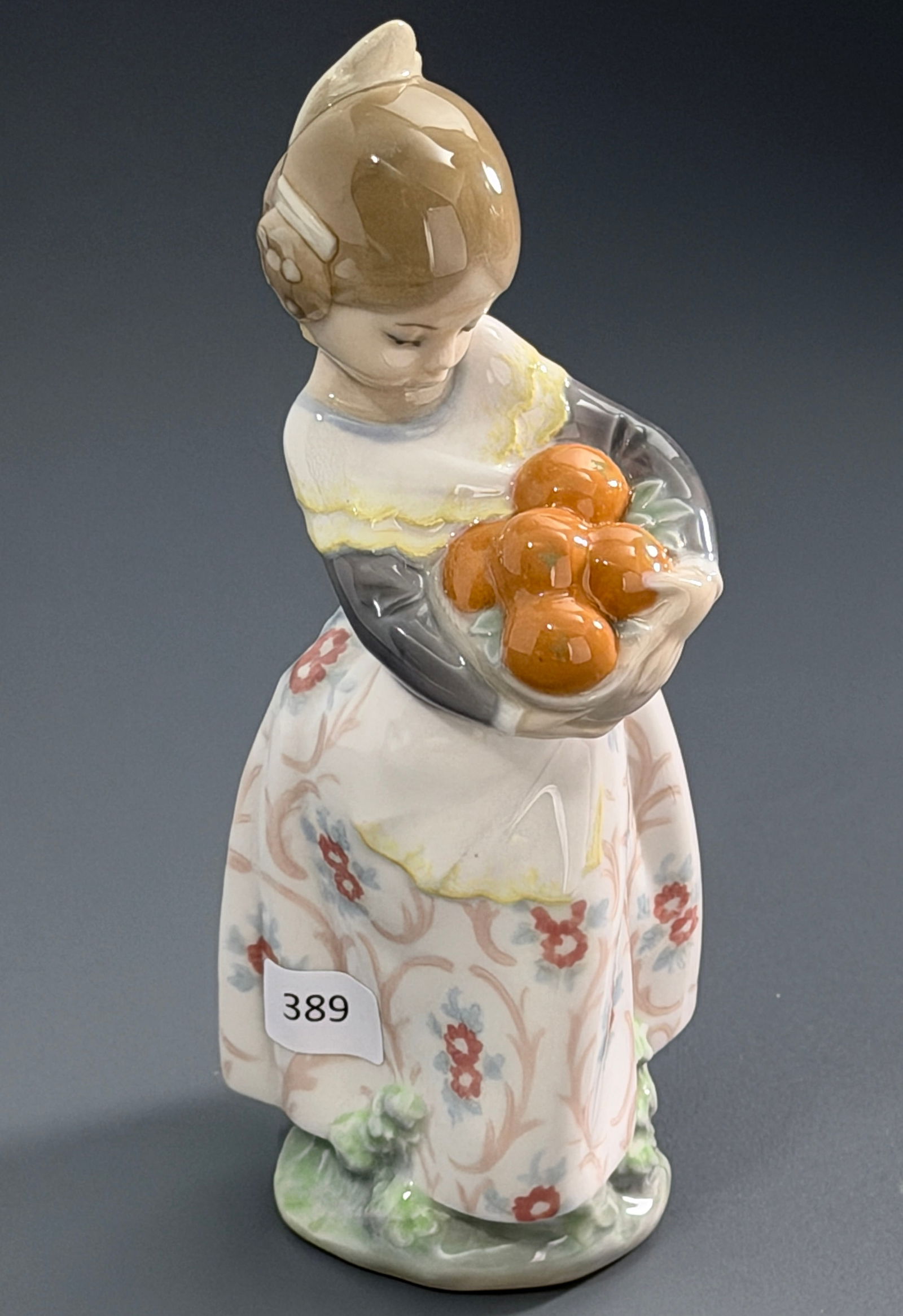 Lladro 4841 Girl from Valencia With Oranges Porcelain Figurine (1 of 4)