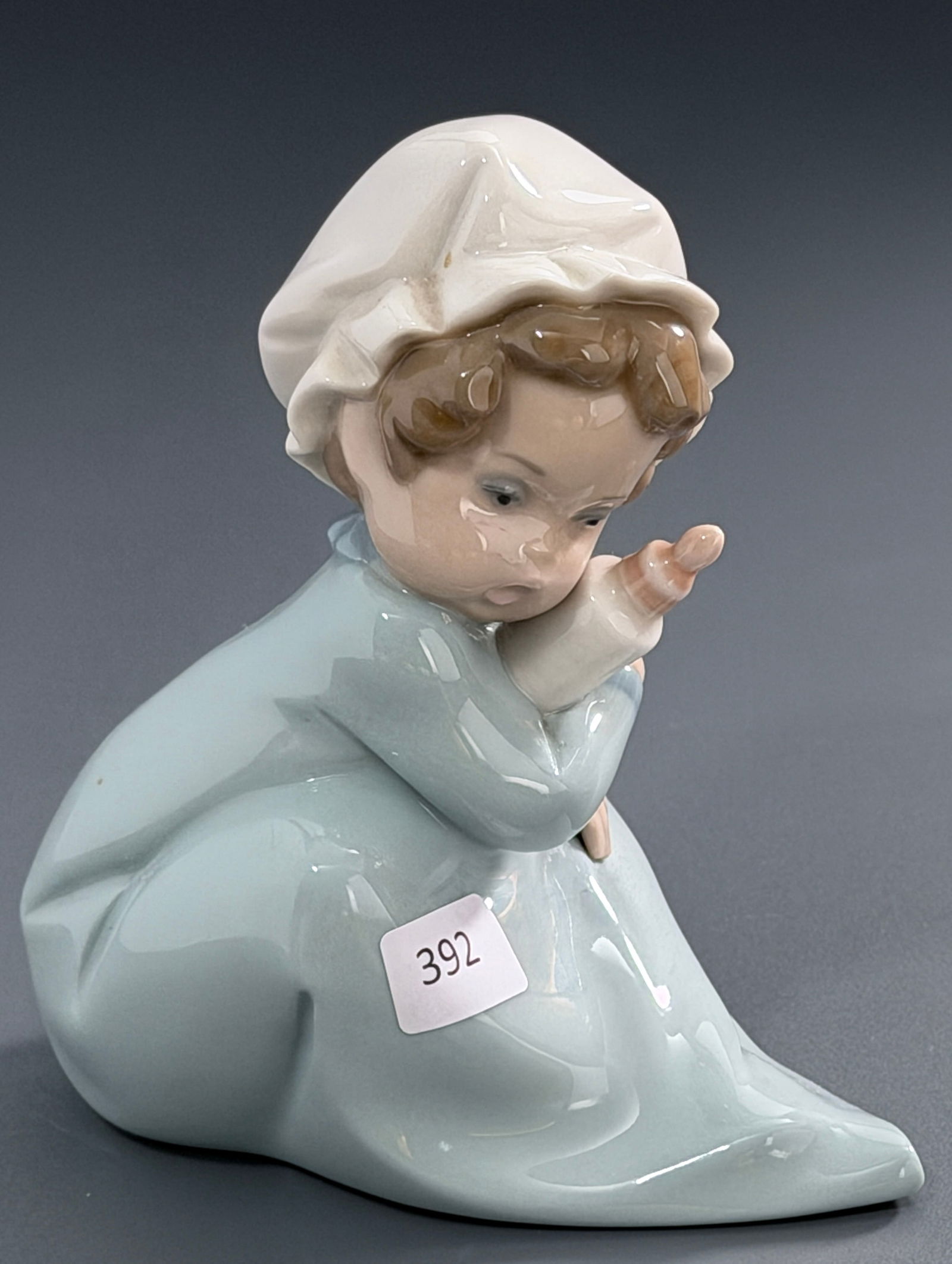 Lladro 5103 Baby Holding Bottle Childhood Collection Designed by Salvador Debon Retired 1985 (1 of 4)