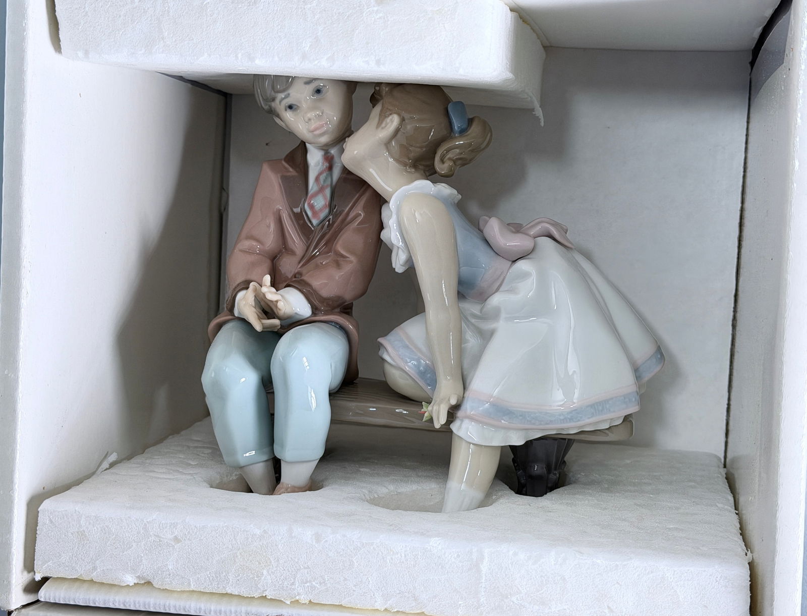 Lladro 7635 Figural Group Ten and Growing Designed by Francisco Polope (1 of 2)