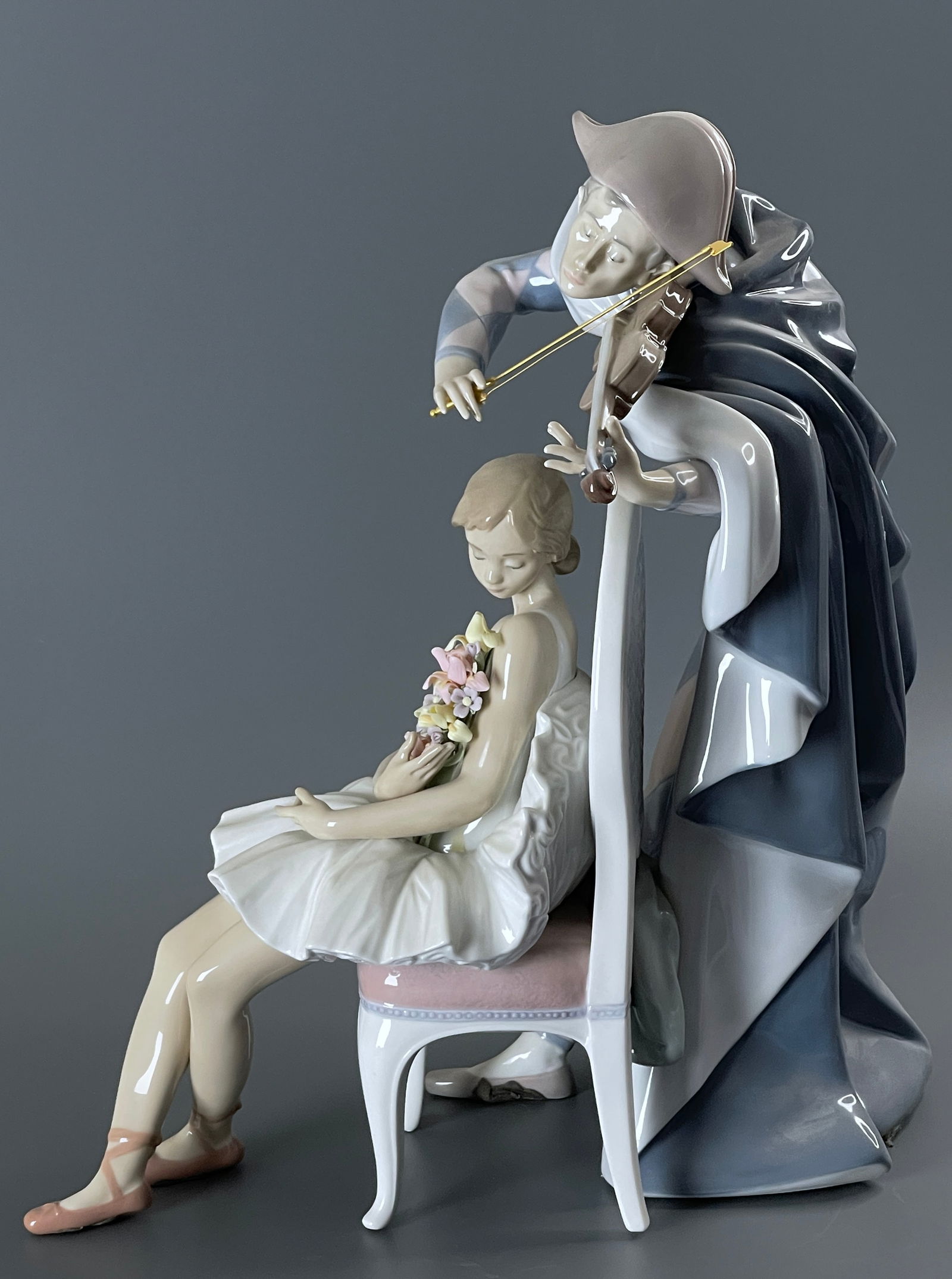 Lladro 5932 Jester Serenade 1993 Collector Society Porcelain Figurine Sculptor Antonio Ramos (1 of 6)