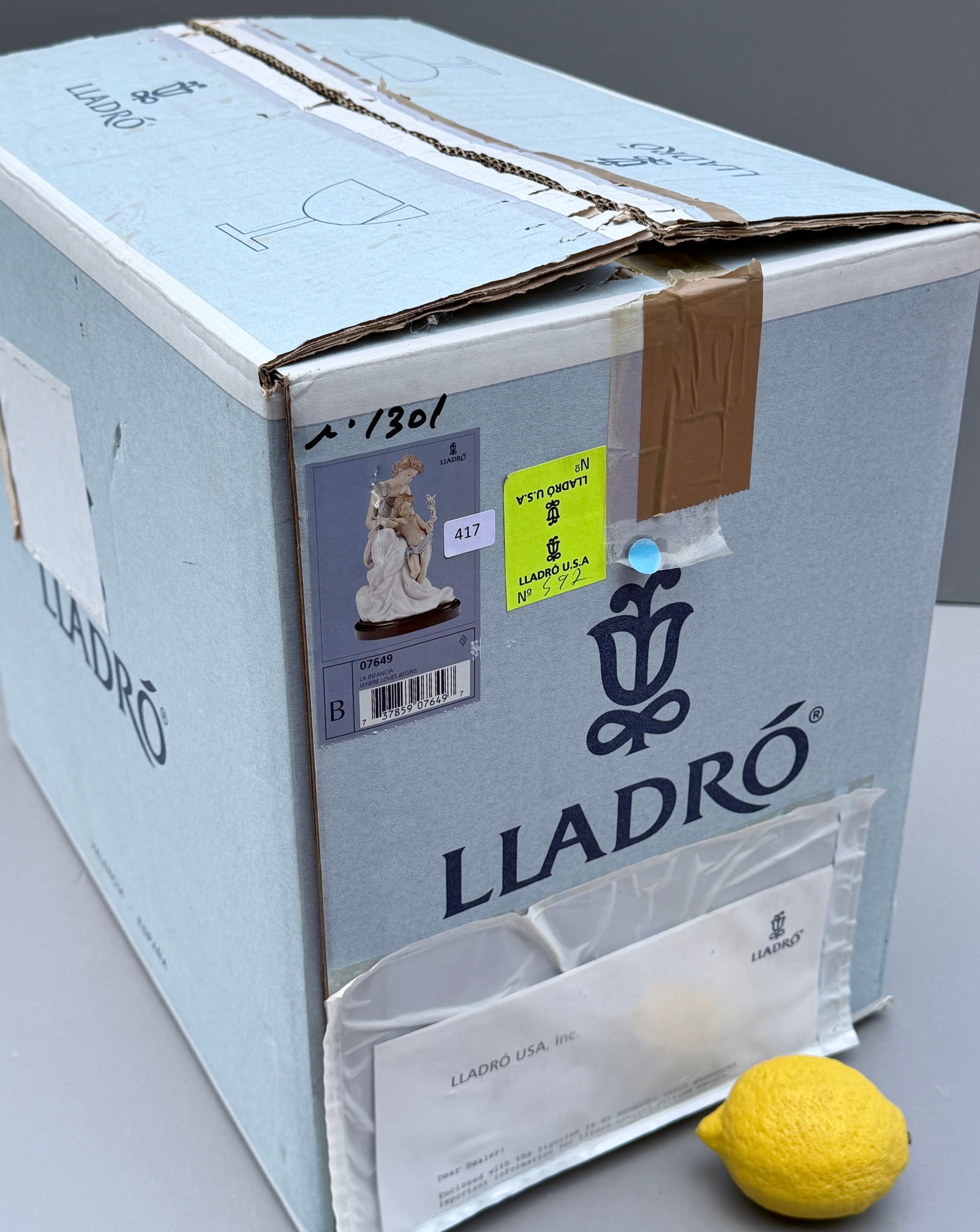 Lladro 7649 Figurine Where Love Begins Sculptor Joan Coderch Issued 1995 Retired 1996 Collectors (1 of 4)