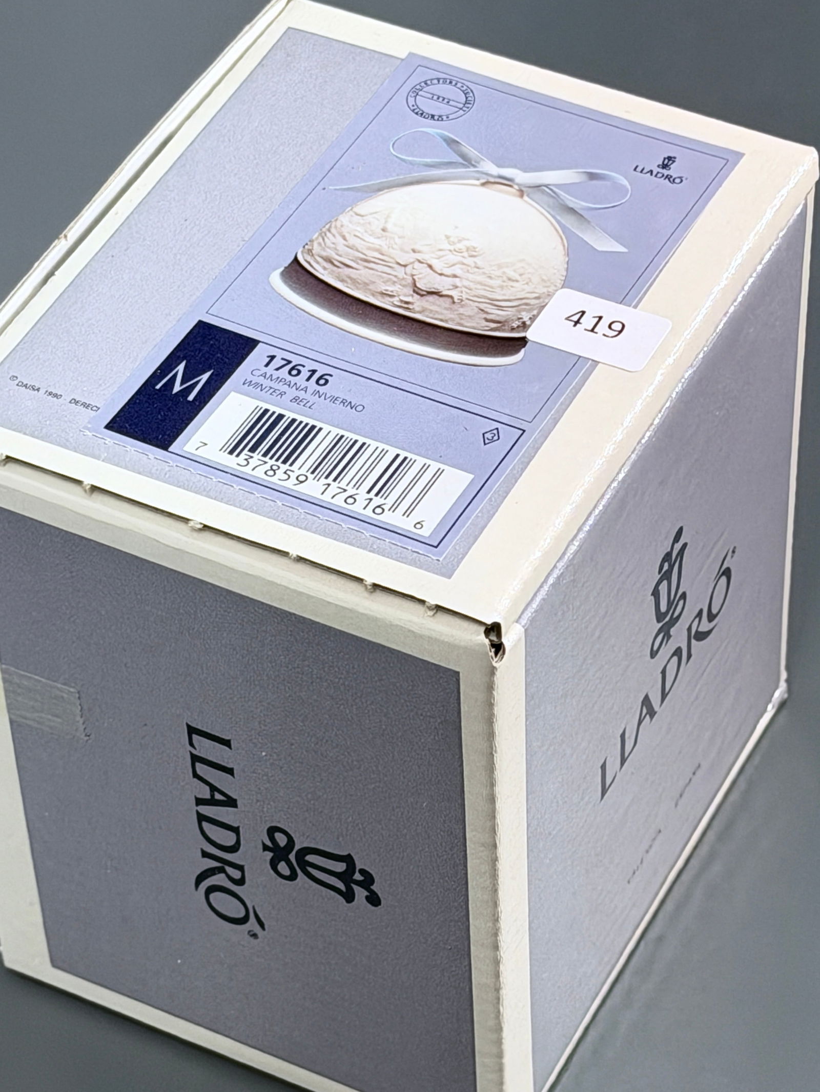 Lladro 17616 Winter Bell Ornament Issued in 1991 and Retired in 1998: Lladro 17616 Winter Bell Ornament Issued in 1991 and Retired in 1998