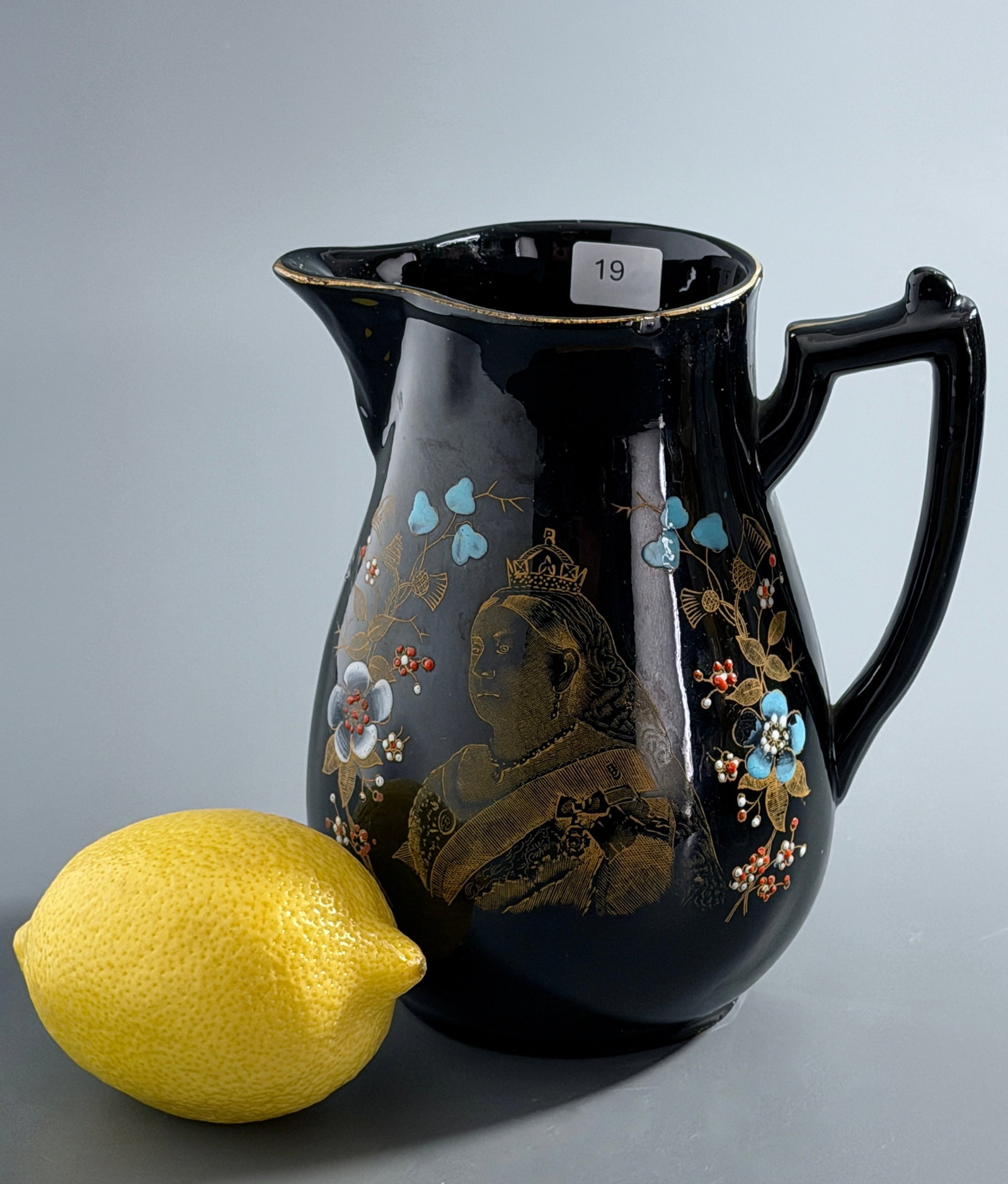 Queen Victoria Antique English Staffordshire Commemorative Jug Diamond Jubilee 1897 Decorated with (1 of 7)