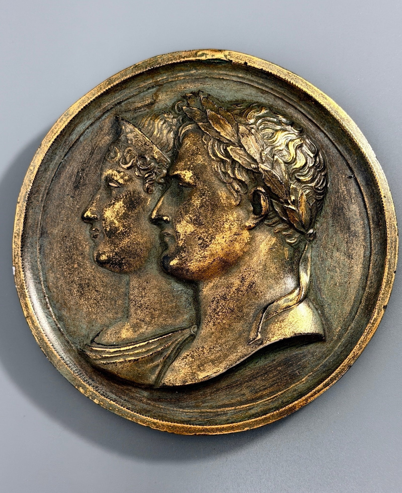 Napoleon Marie Louise Marriage Plaquette Jean-Bertrand Andrieu 1810 Royal Wedding Commemorative Art (1 of 3)