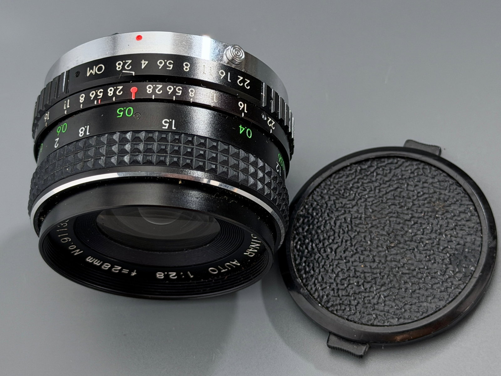 Albinar Super Auto 28mm f/2.8 Wide Angle Lens for Olympus OM Mount Made in Korea: Vintage Albinar Super Auto 28mm f/2.8 Wide Angle Lens for Olympus OM Mount 52mm Filter Thread Made in Korea Approximately 2 3/8 x 2 3/8 x 1 3/4 inches