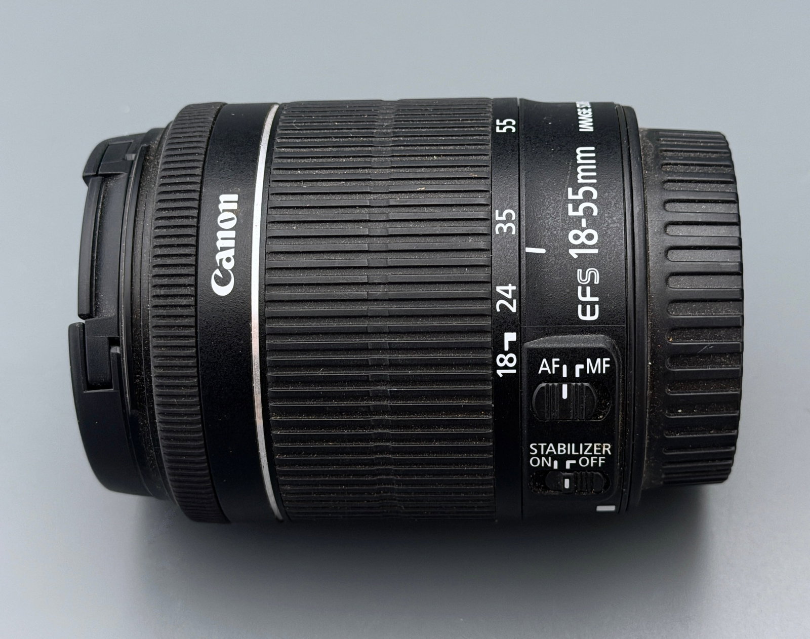 Canon EF-S 18-55mm f3.5-5.6 IS STM Zoom Lens Image Stabilizer Front Rear Caps DSLR Rebel Stepping (1 of 6)