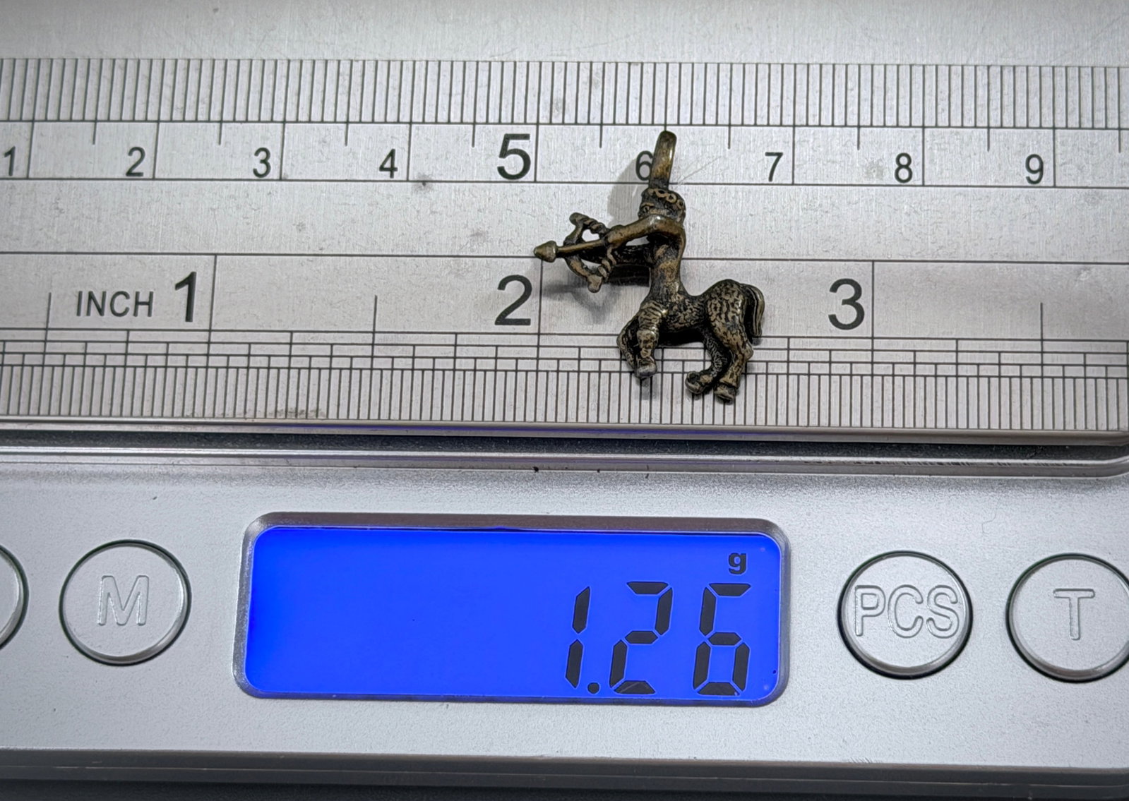 Vintage Sagittarius Centaur Zodiac Mythological Lucky Charm Pendant: Vintage Sagittarius Centaur Zodiac Mythological Lucky Charm Pendant