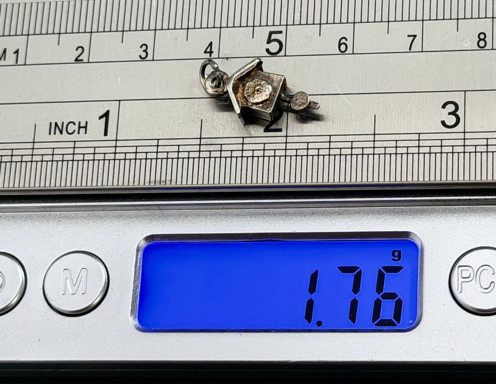 Vintage 925 Sterling Silver 3D Cuckoo Clock with Pendulum House Charm Pendant (1 of 2)