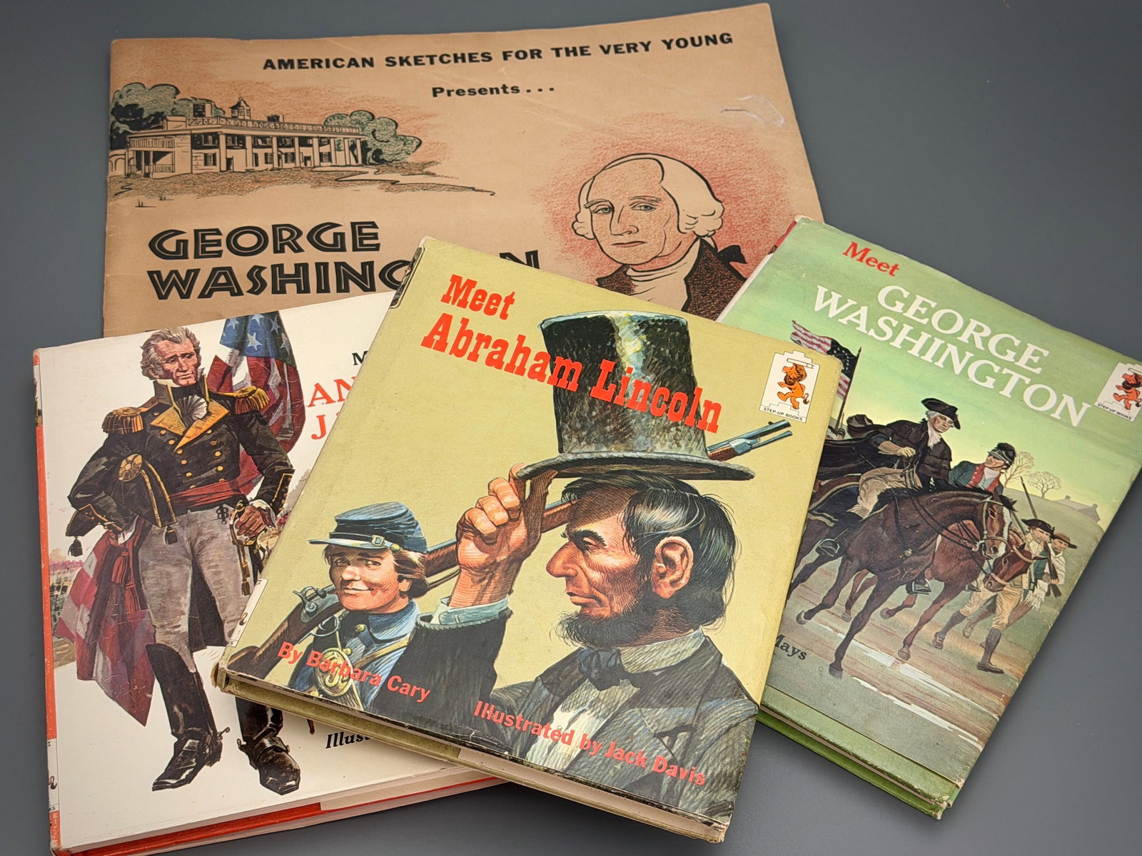 Vintage Children Books American History Presidents Biographies 1960s George Washington Abraham (1 of 4)
