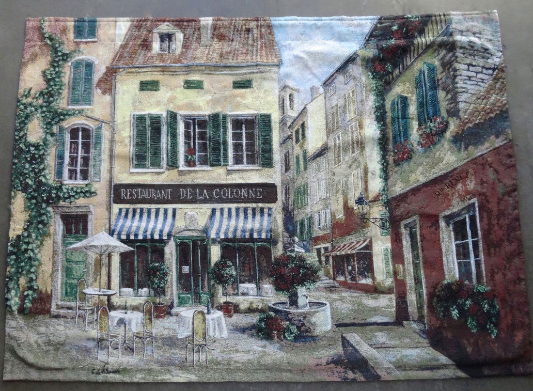 Contemporary Italian Plaza Tapestry Wall Hanging (1 of 6)