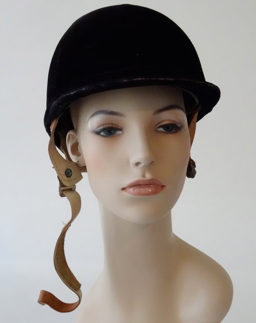 Vintage Equestrian Horse Riding Helmet Theatrical Prop (1 of 6)