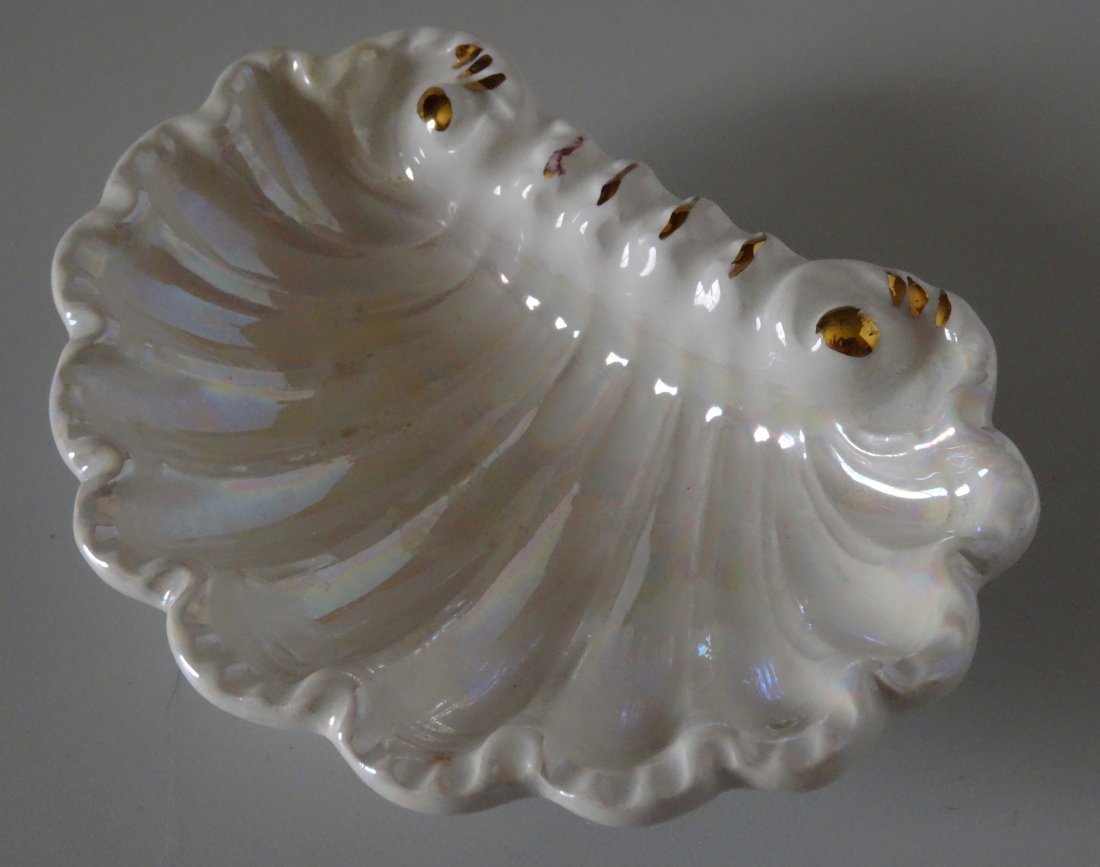 Vintage Italian Shell Soap Dish Capodimonti (1 of 4)