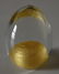 Italian Murano Art Glass Egg Paper Weight Gold Flecks