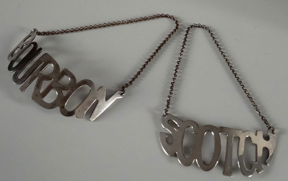 Mid Century Napier Bourbon Scotch Decanter Labels Lot (1 of 6)