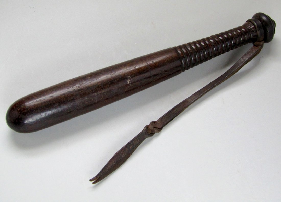 British Bobby Police Baton Antique Wood Truncheon Billy (1 of 4)
