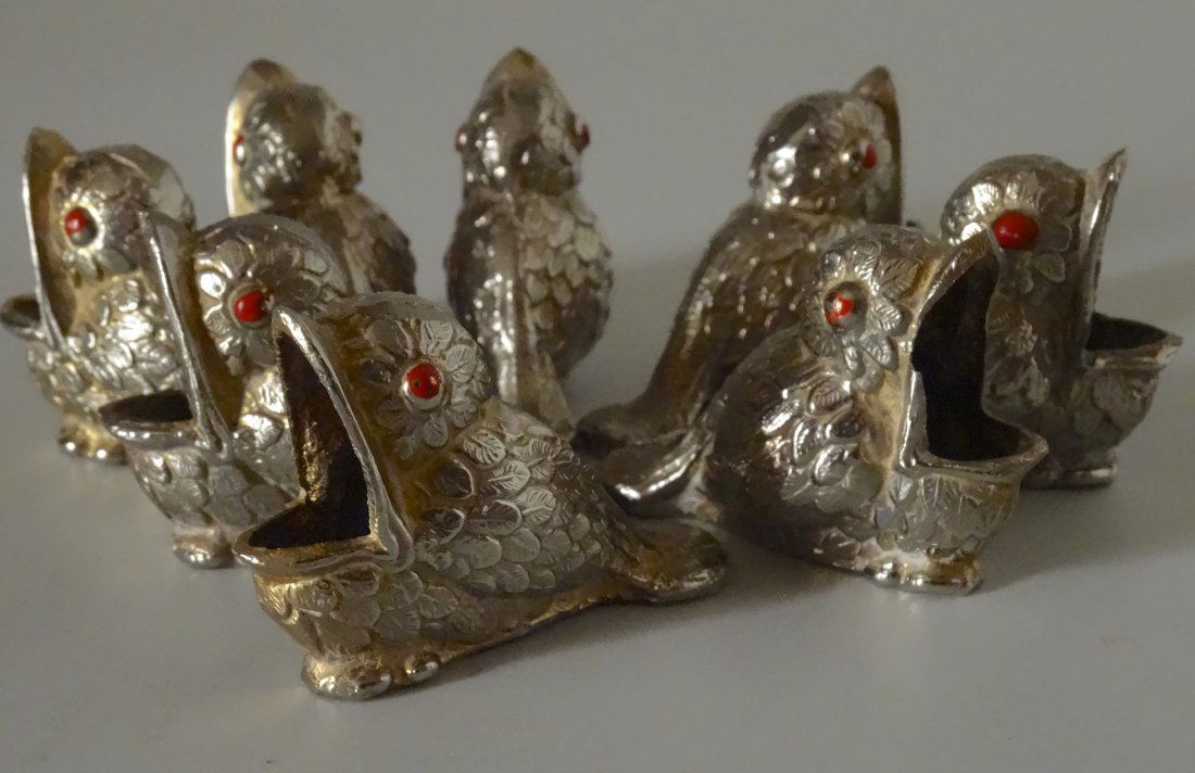 Vintage Italian Dinner Serving Silver Hungry Bird (1 of 8)