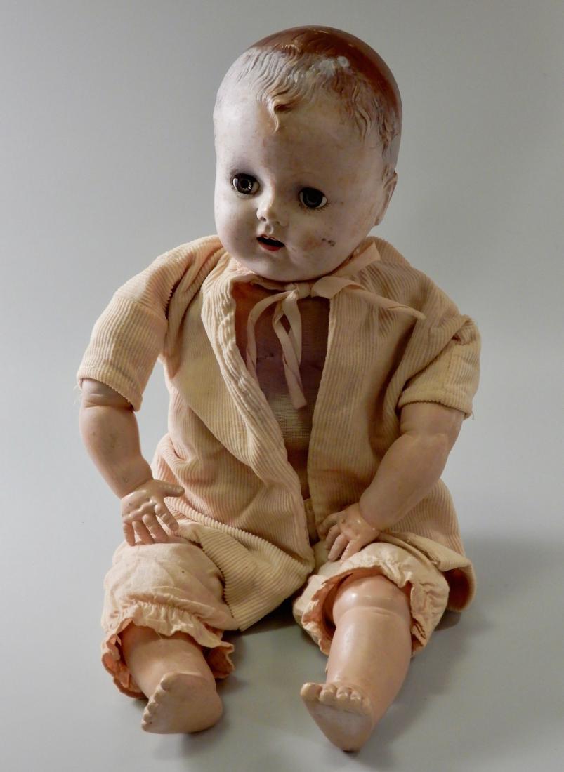 Ideal Doll Sleepy Eye Crying Baby Vintage: Ideal Doll Sleepy Eye Crying Baby Vintage Approximately 16 ¼ inches. This lot is part of the inventory from a closed antique store, which we will be auctioning during the next several months. This is