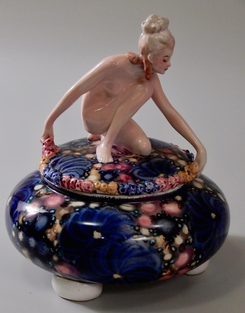 Goldscheider Austrian Art Deco Rare Naked Maiden Vanity (1 of 8)