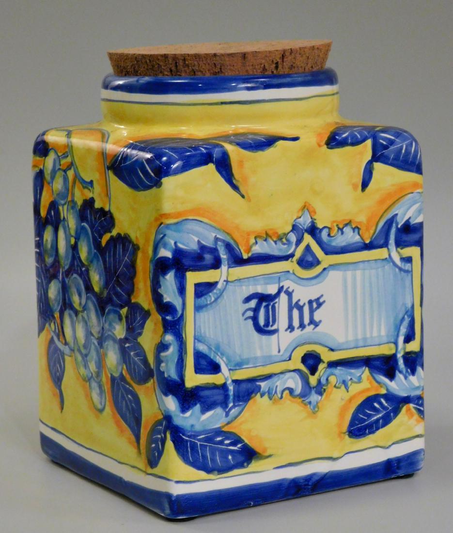 Cucina Italiana Yellow Blue Pottery Kitchen Storage (1 of 3)