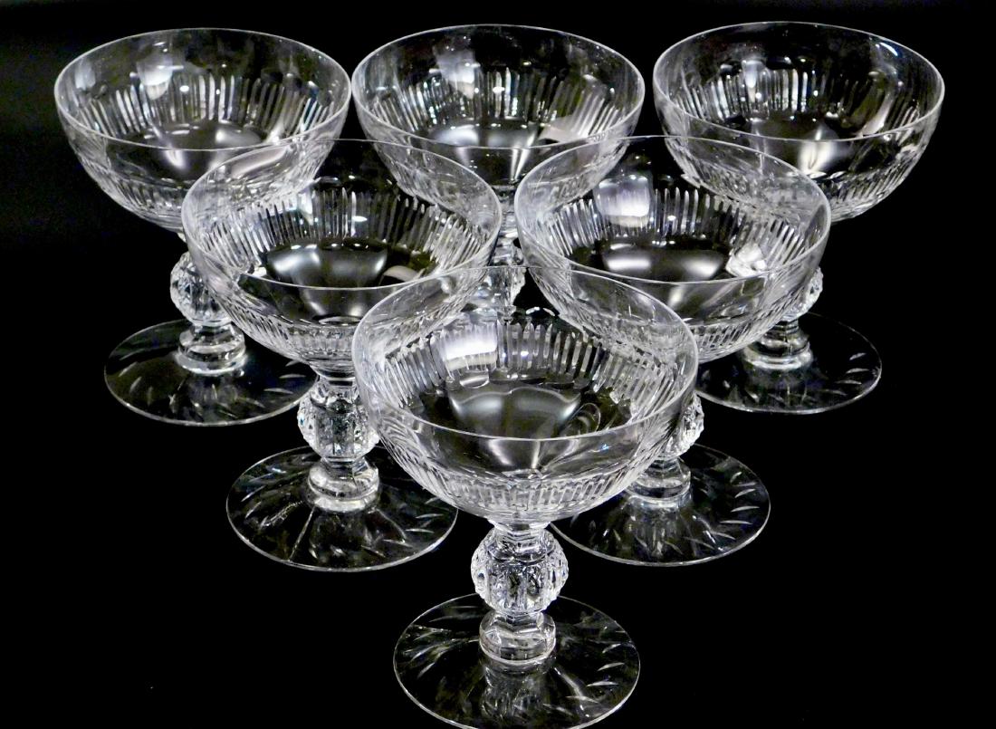 Fine Cut Crystal Ball Stem Glasses Lot of 6 (1 of 4)