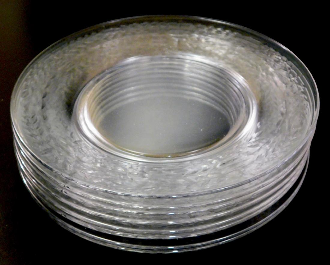 Cut Glass Dessert Cake Plate Lot of 8 Plates: Cut Glass Dessert Cake Plate Lot of 8 Plates Approximately 8 Â½ inches in diameter. This lot is part of inventory from a closed antique store, which we will be auctioning during the next several mon