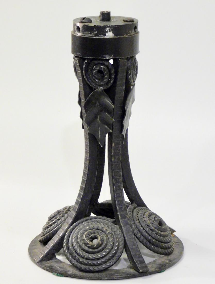 Art Deco Wrought Iron Table Lamp Base for Parts (1 of 6)