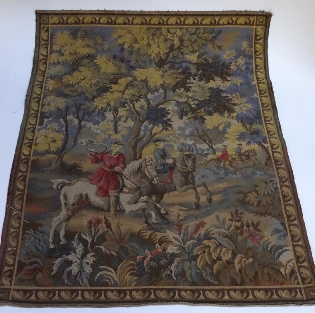 Vintage Hunting Scene Tapestry Wall Handing Never Used (1 of 5)