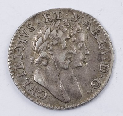 William and Mary, threepence, 1689