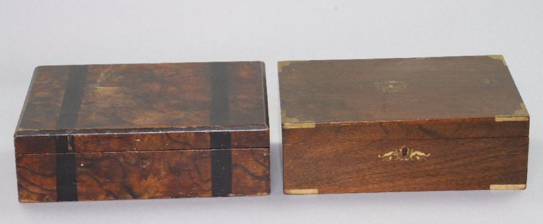 TWO HARDWOOD LAP DESKS, 19TH CENTURY (1 of 5)