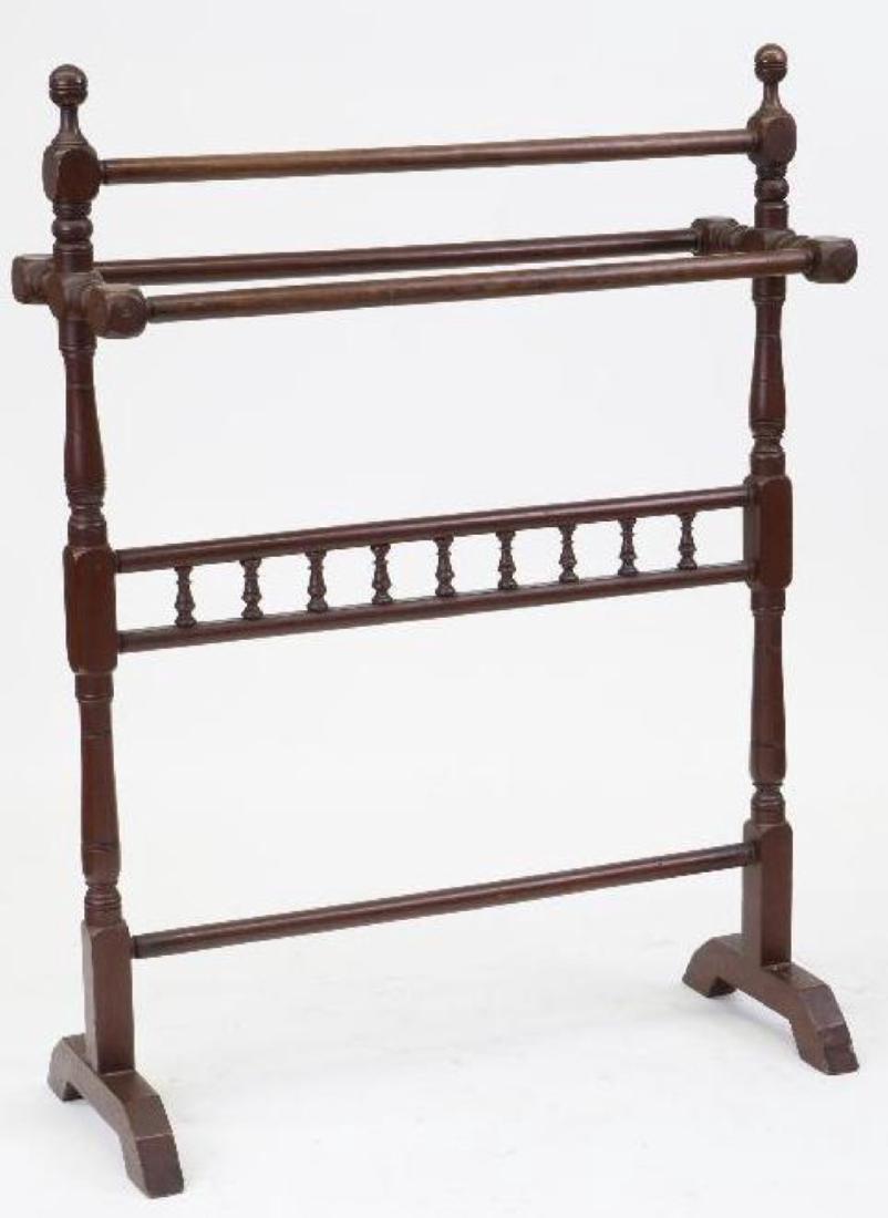 A PAINTED MAHOGANY BLANKET STAND, 19THC. (1 of 4)