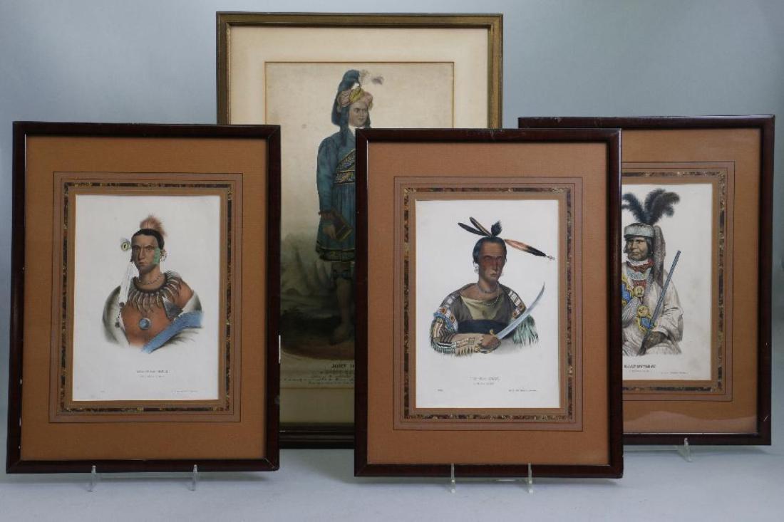3 RICE RUTTER COLORED PRINTS NATIVE AMERICANS & 1 OTHER (1 of 8)