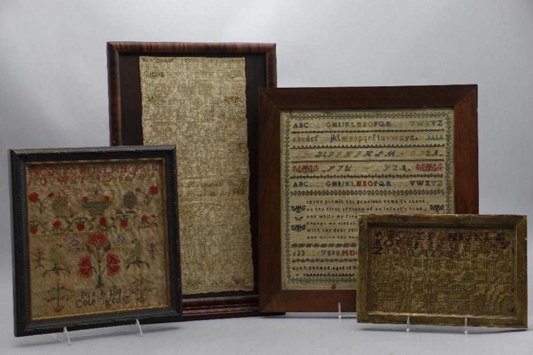 4 AMERICAN OR ENGLISH SAMPLERS 1759, 1810, 1811 OR 1856 (1 of 5)