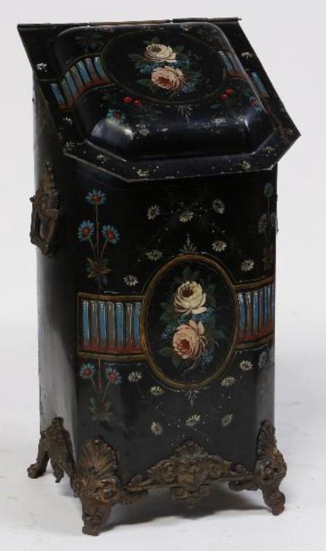 PAINTED TOLE COAL BIN (1 of 6)